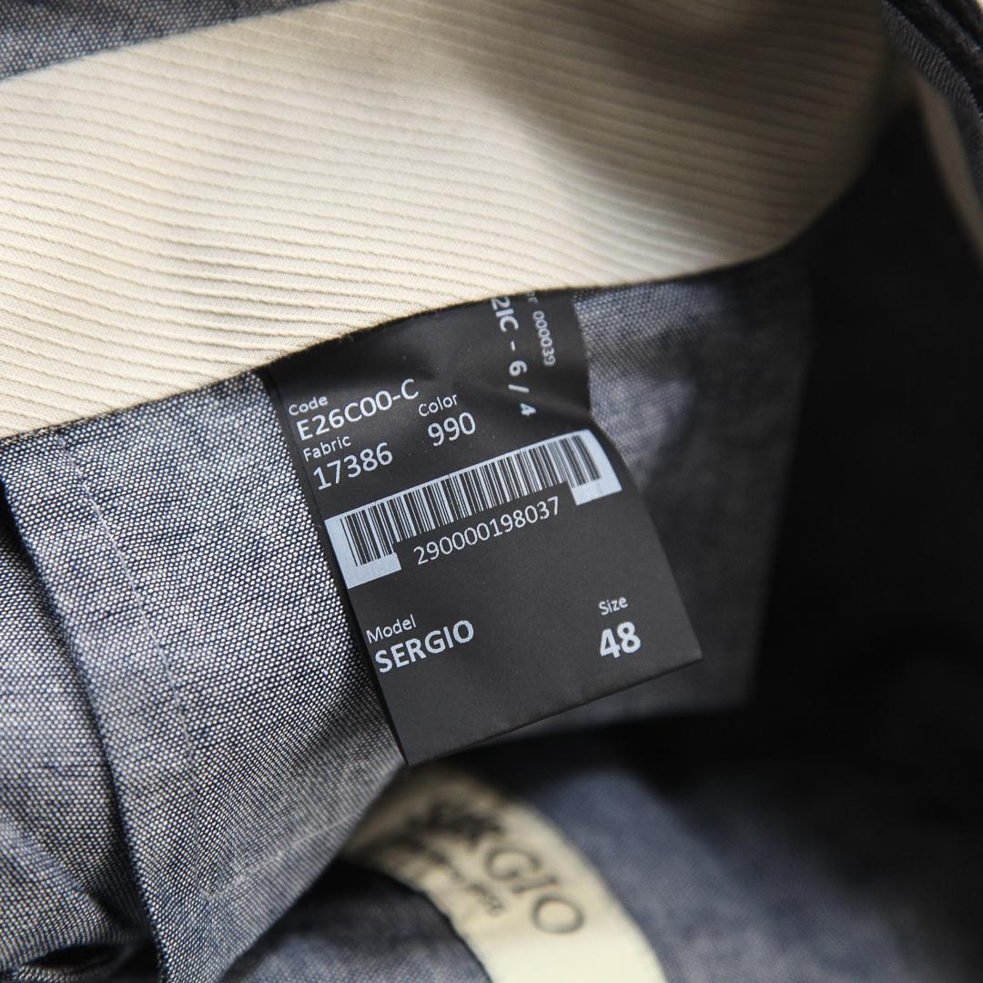 美品 GTA SERGIO ウールサキソニー 1プリーツスラックス 48