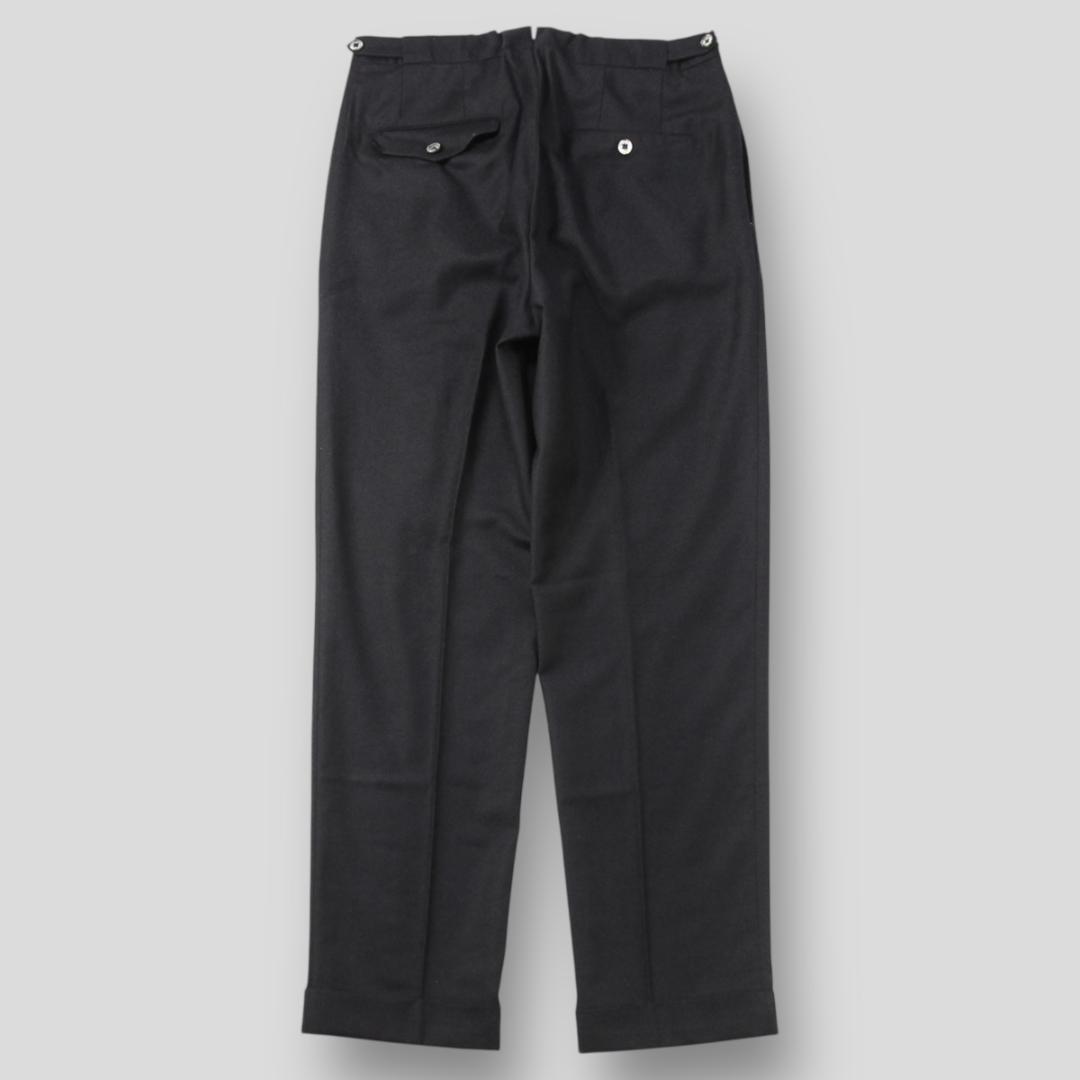 美品 GTA SERGIO ウールサキソニー 1プリーツスラックス 48