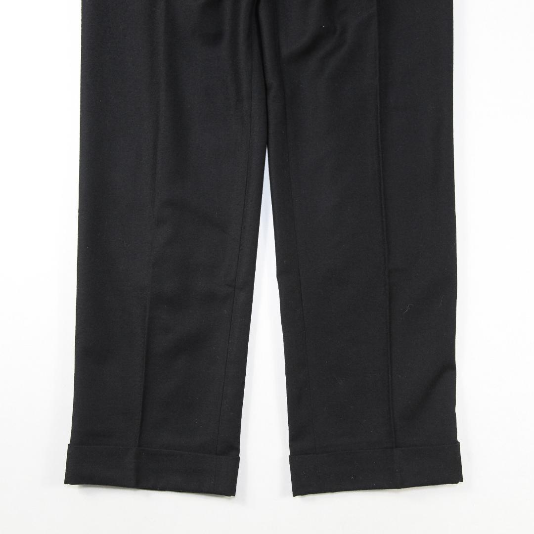 美品 GTA SERGIO ウールサキソニー 1プリーツスラックス 48