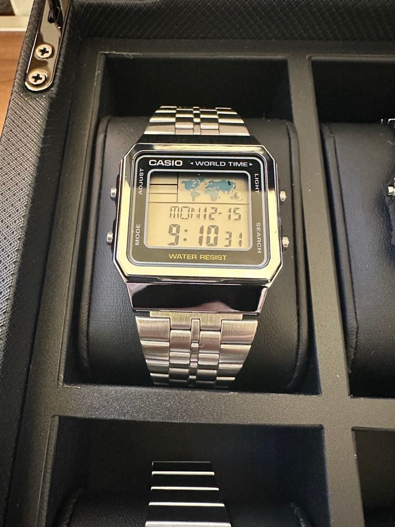 CASIO 鑑賞用メタルバンドチプカシ10本セット 時計ケース付き