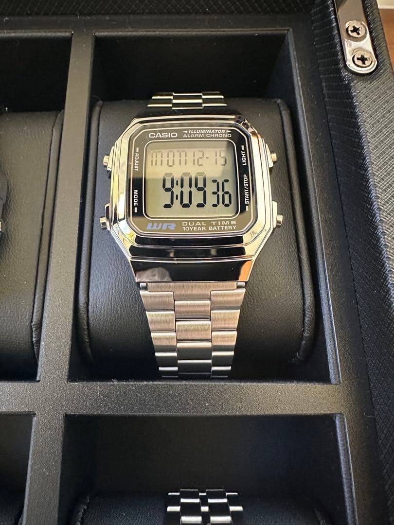 CASIO 鑑賞用メタルバンドチプカシ10本セット 時計ケース付き