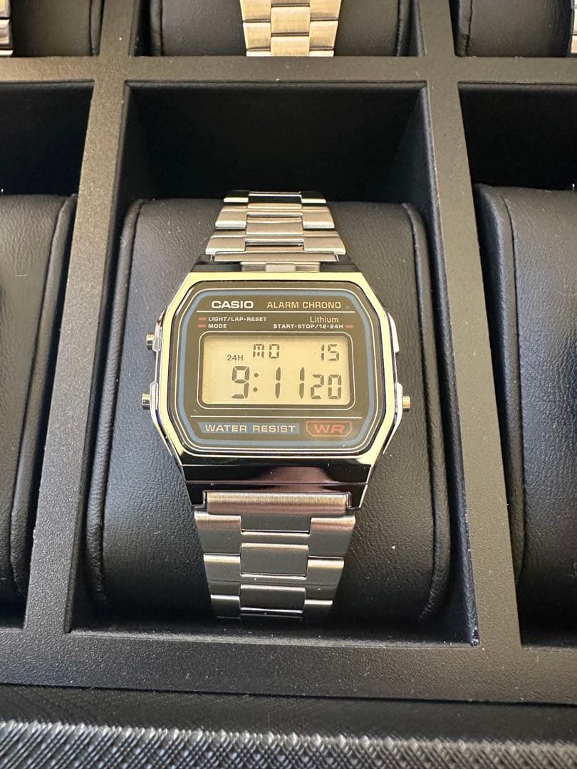 CASIO 鑑賞用メタルバンドチプカシ10本セット 時計ケース付き