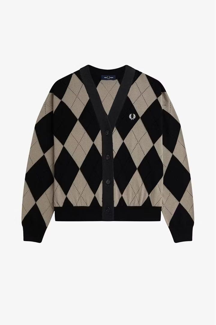 【新作】【美品】fred perry フレッドペリー カーディガン