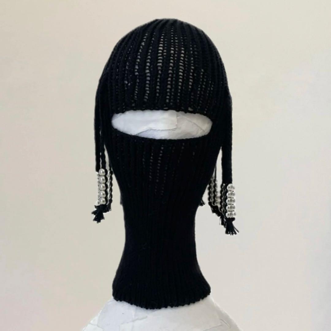 新品 OODE CO. BALACLAVA BLACK SILVER BEADS