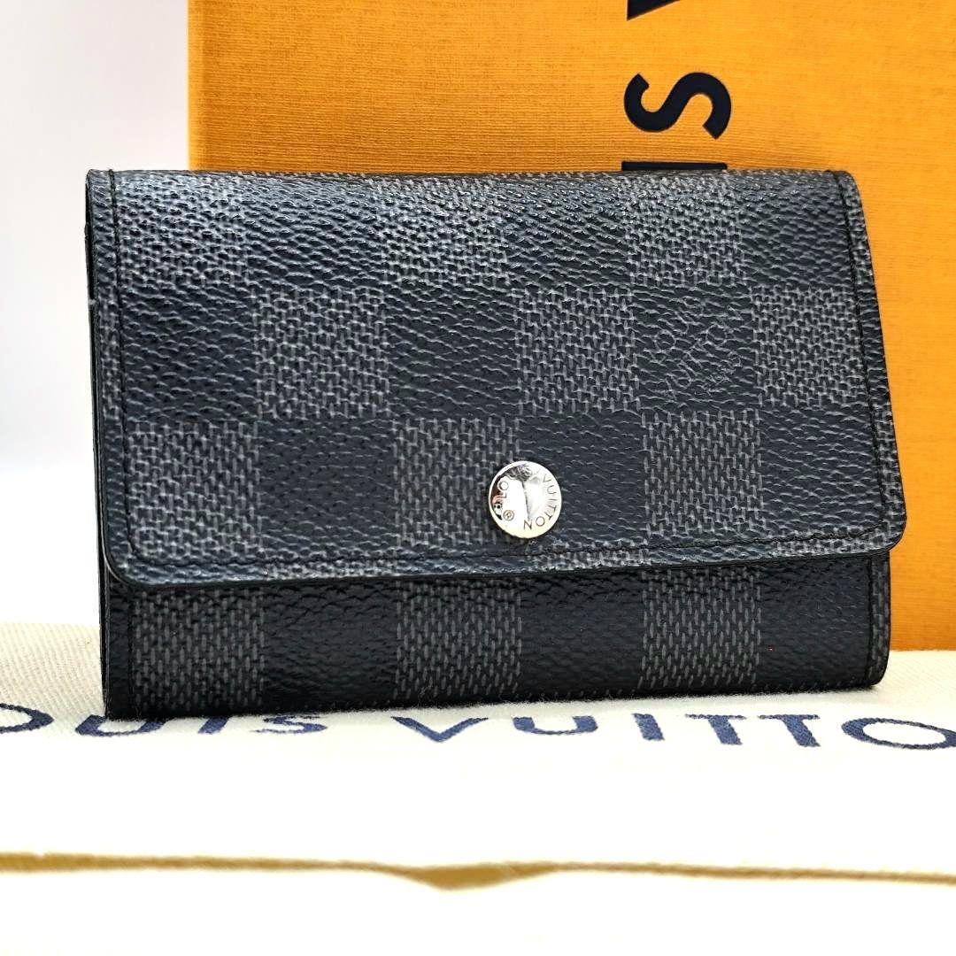 鑑定極美品 ルイヴィトン ダミエ・グラフィット ミュルティクレ6 6連キーケース