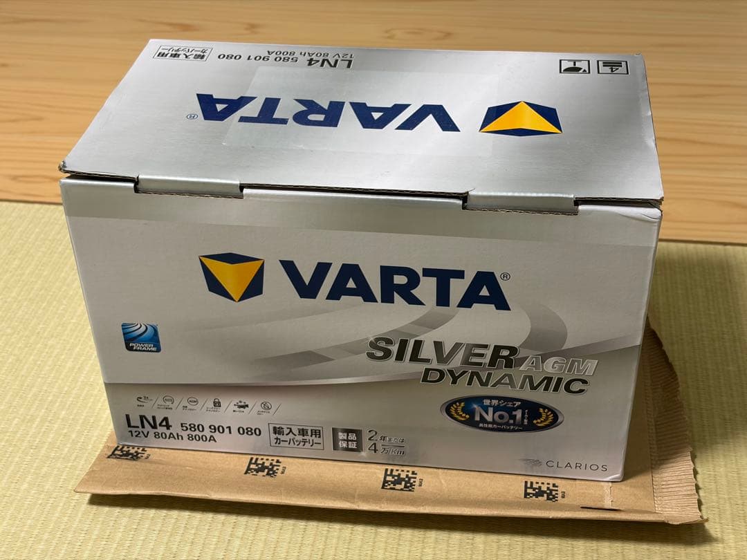新品 VARTA LN4(580 901 080) バッテリー 