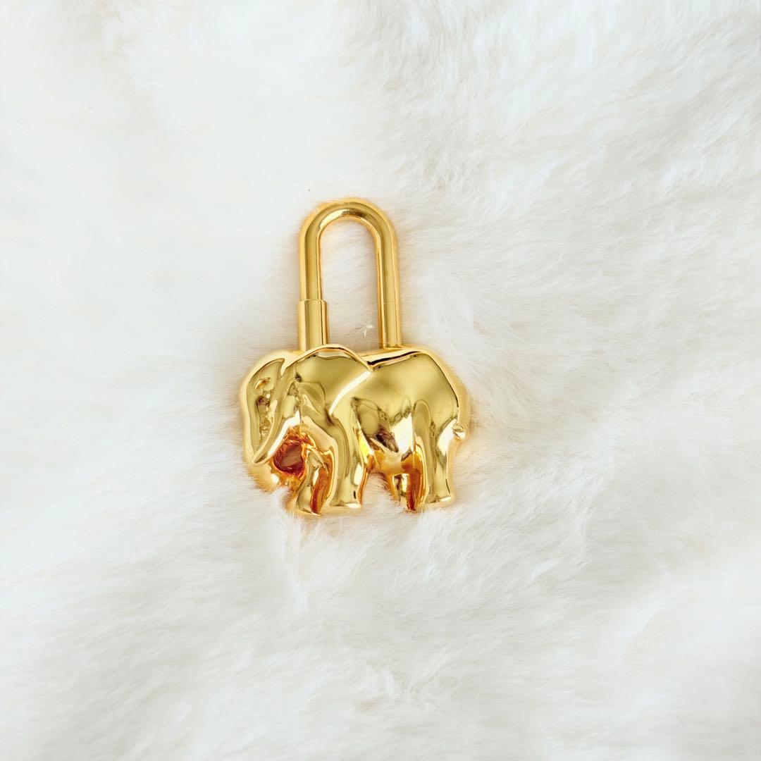 即*K様 HERMES（エルメス）　カデナ　エレファント　象 ゴールド