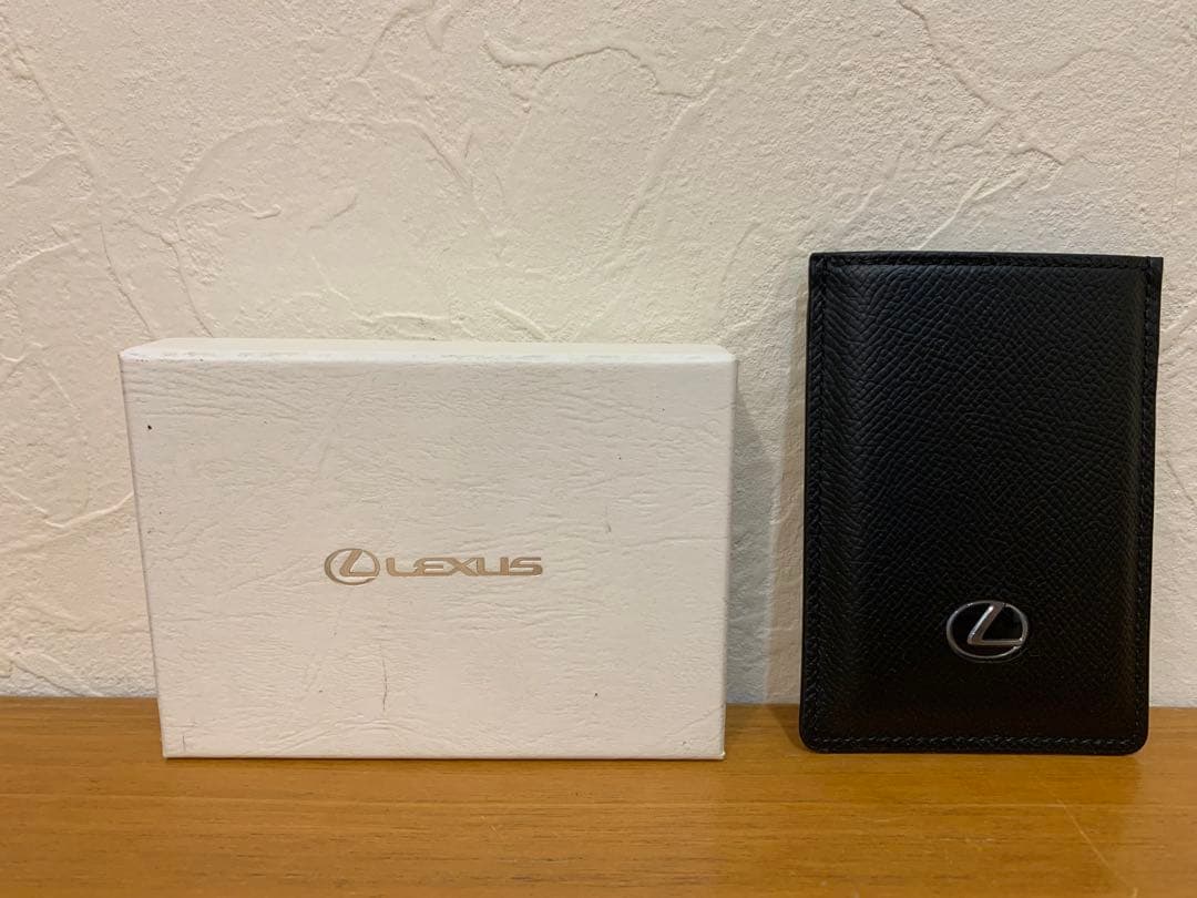 N0731-10★恐らく未使用 Lexus カードキーケース 黒 レザー