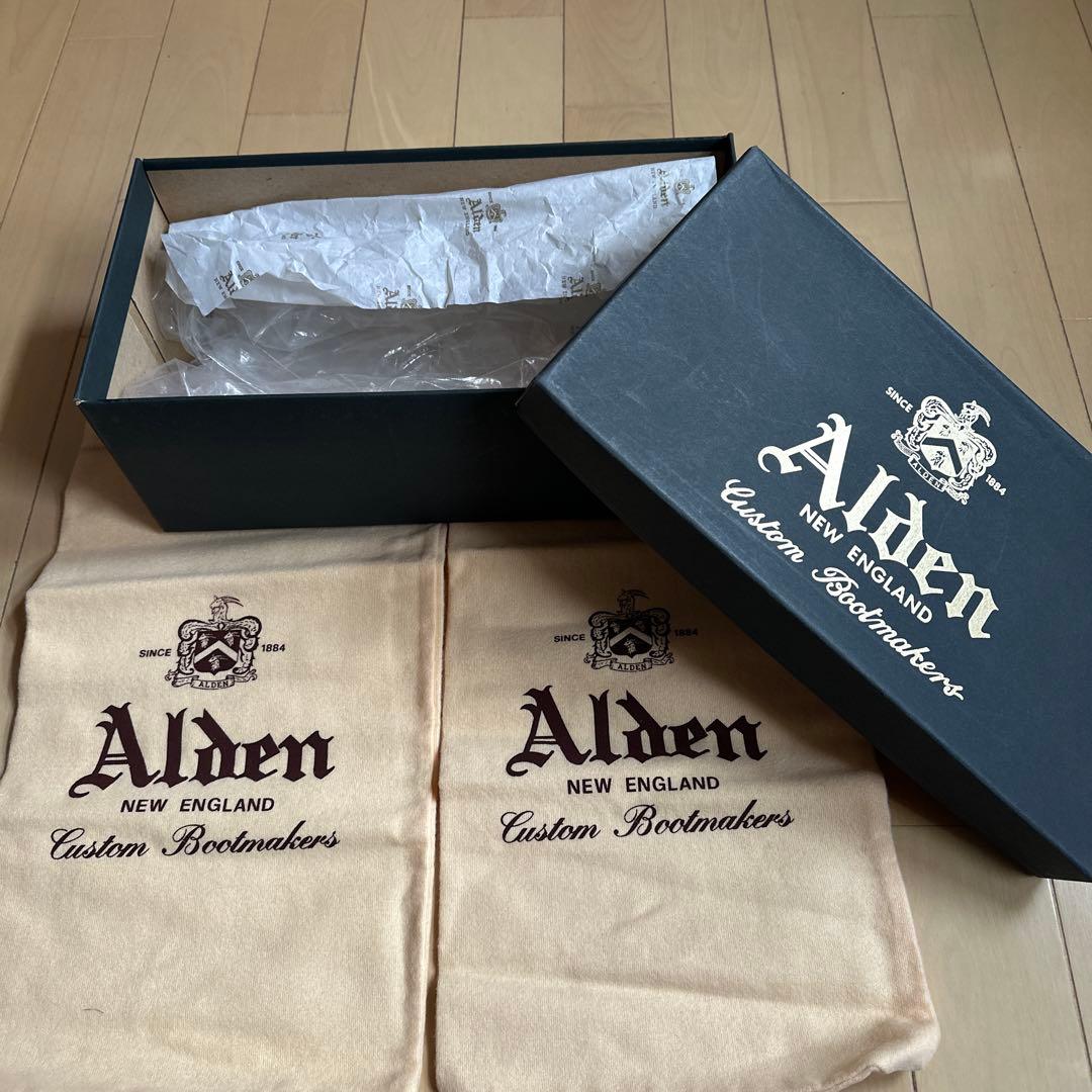 ALDEN ユナイテッドアローズ別注 キャップトゥ 黒 ヴィンテージスチール装着