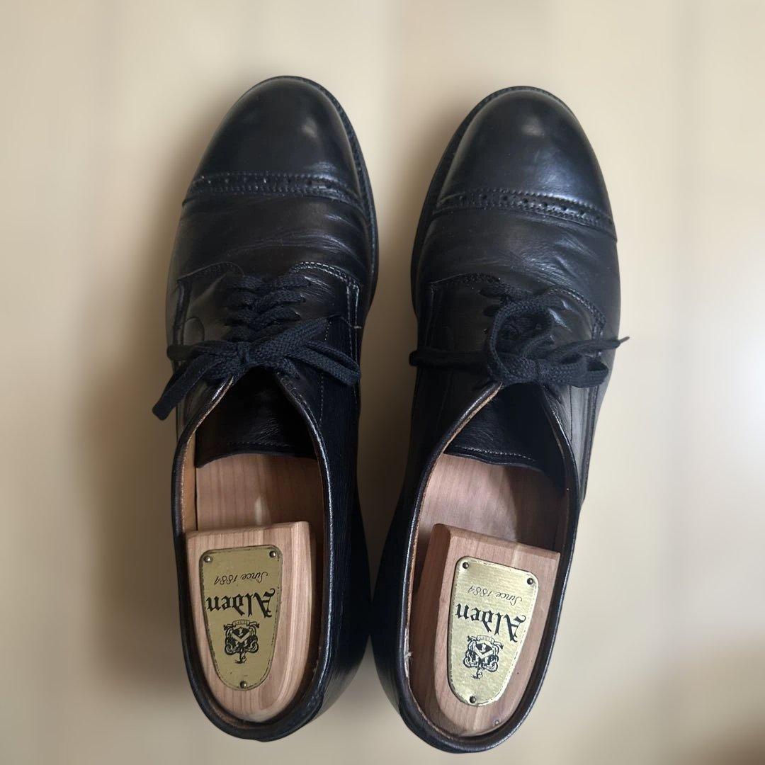 ALDEN ユナイテッドアローズ別注 キャップトゥ 黒 ヴィンテージスチール装着