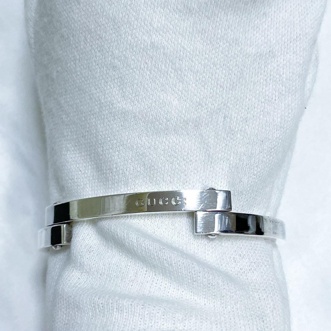 廃盤 グッチ バングル シルバー925 ユニセックス AAA西島隆弘着用