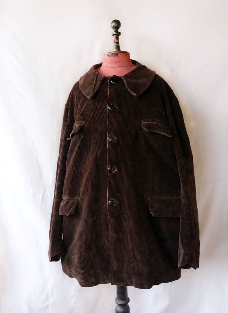 50's 60's フランス ヴィンテージ 丸襟 ハンティングジャケット
