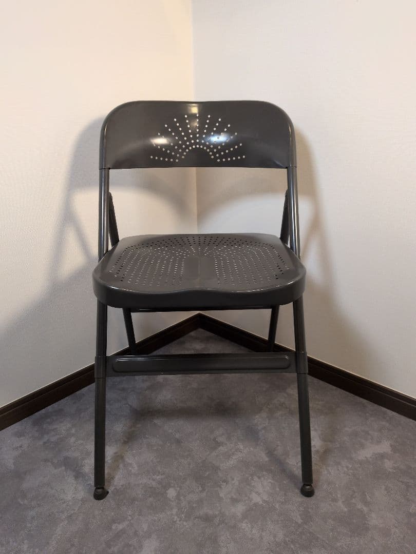 【希少】廃盤品 IKEA イケア　FRODE フローデ 折りたたみ椅子 黒赤