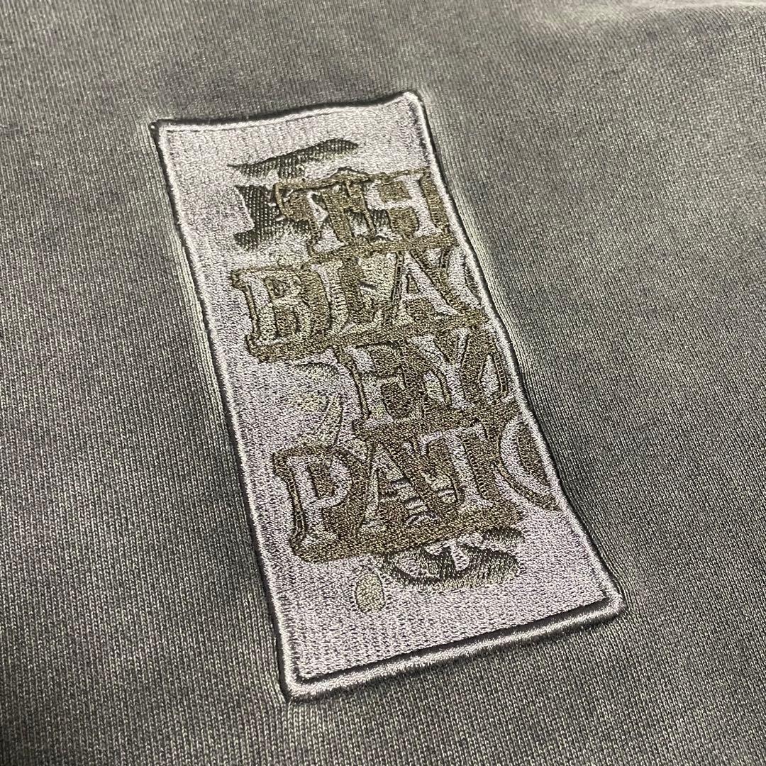 Black Eye Patch フェード　取扱注意スウェット　グレー　L 墨黒