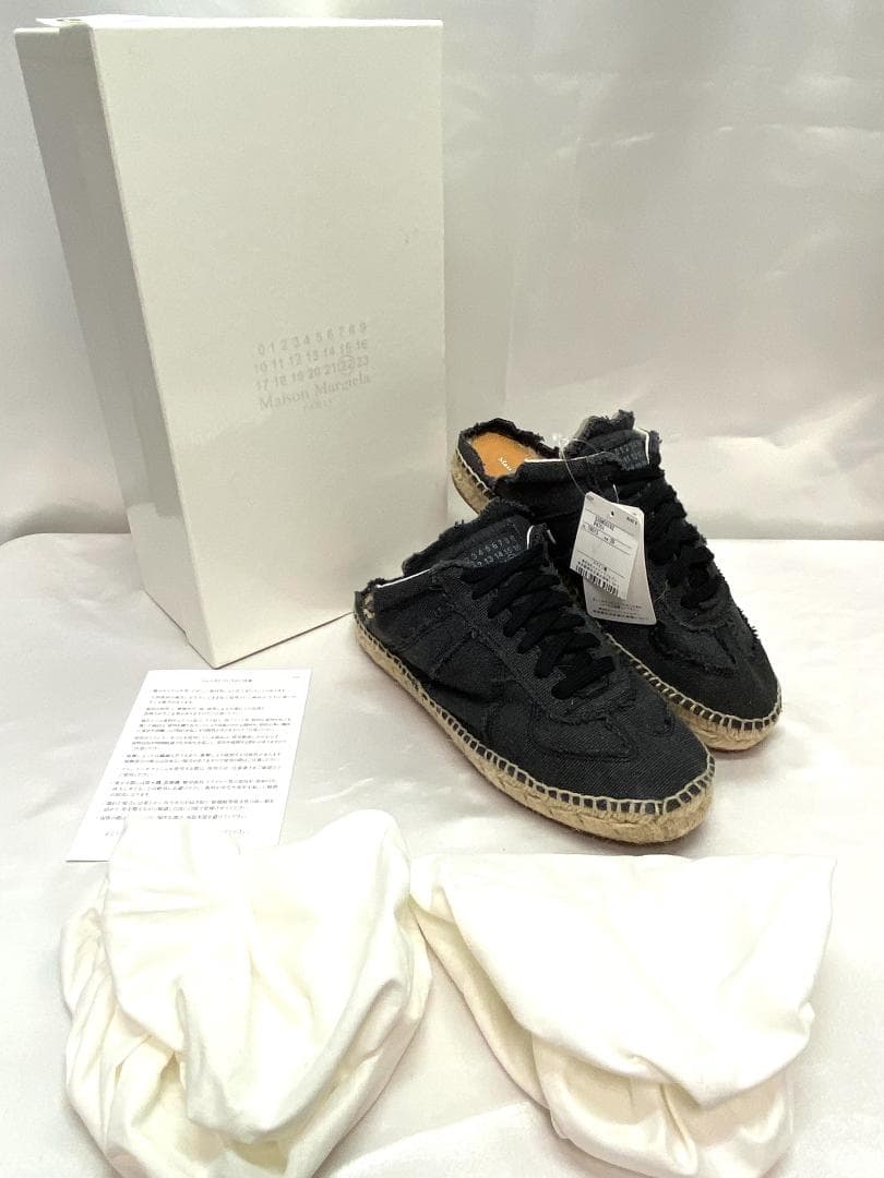 メゾンマルジェラ エスパドリーユ ミュール キャンバス スニーカー 約24cm