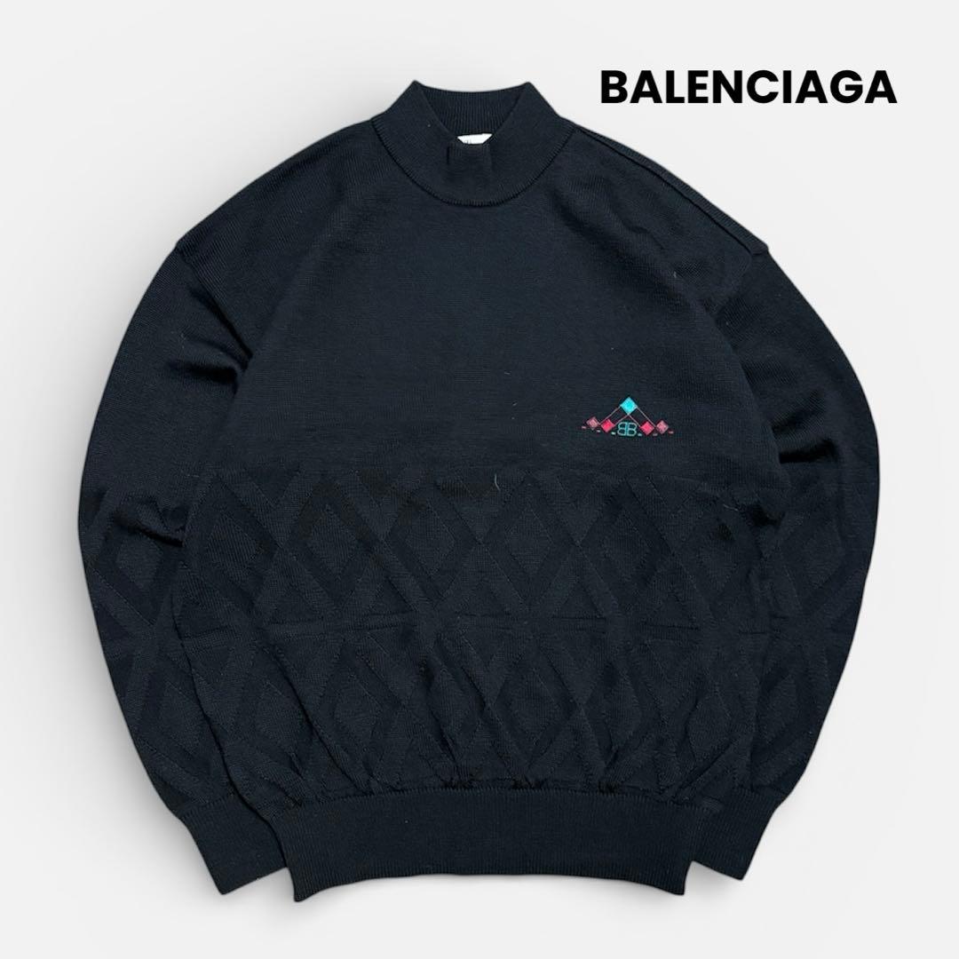 BALENCIAGA バレンシアガ　モックネック　ニット　古着