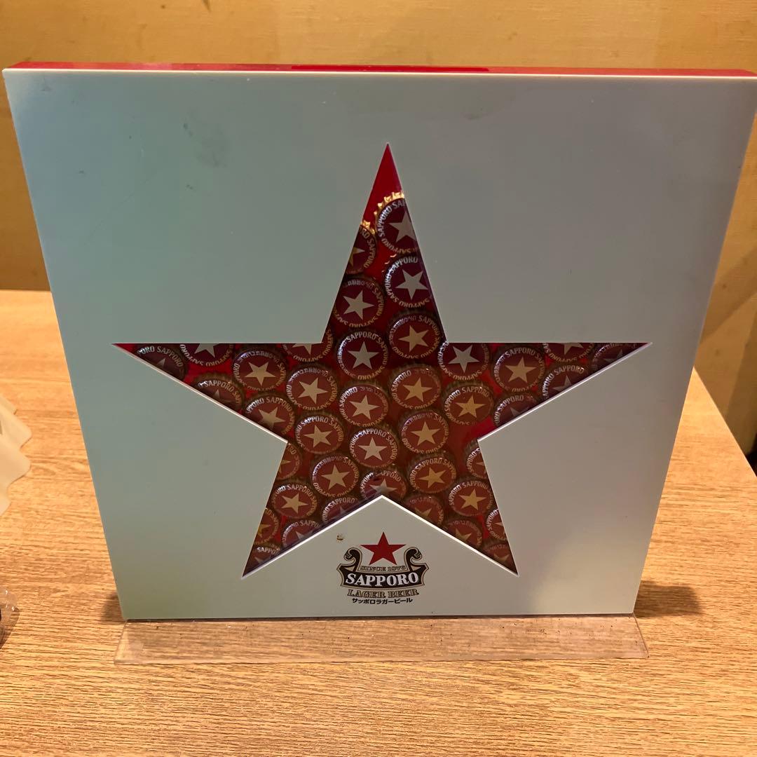 【昭和レトロ・非売品】サッポロビール　赤星　王冠　3点セット