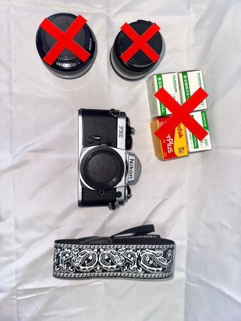 Nikon FE2 シルバー フィルムカメラ 一眼レフ 完動品