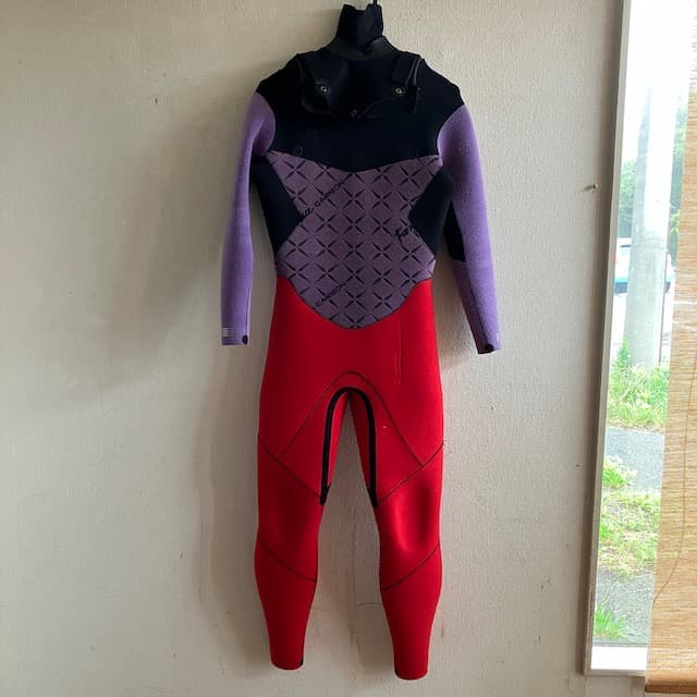 美品 Billabong セミドライ 5mm 裏起毛 ウェットスーツ ML