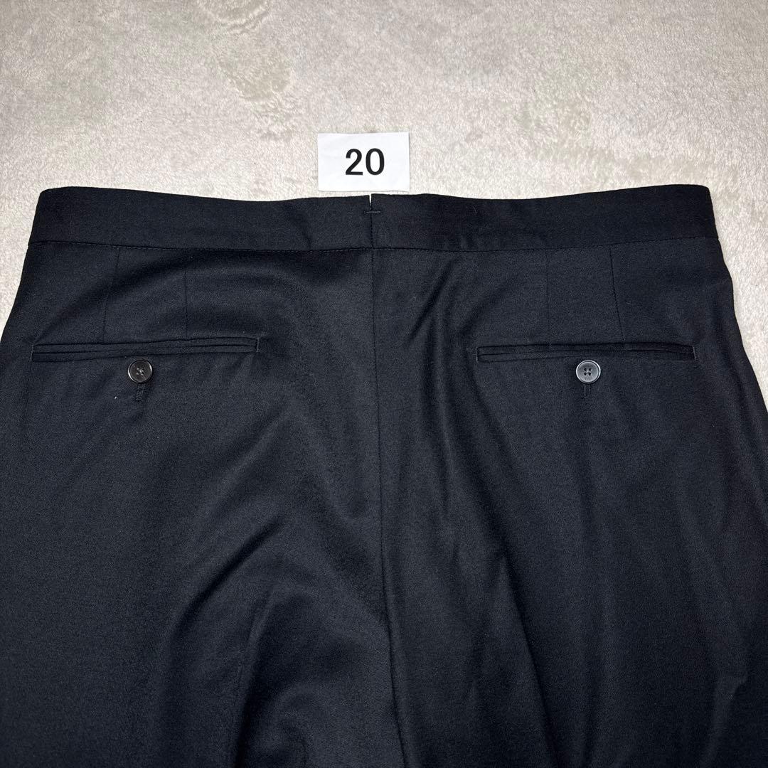20 未使用　ブリリア　BRIGLIA スラックス　ブラック　カシミア　46