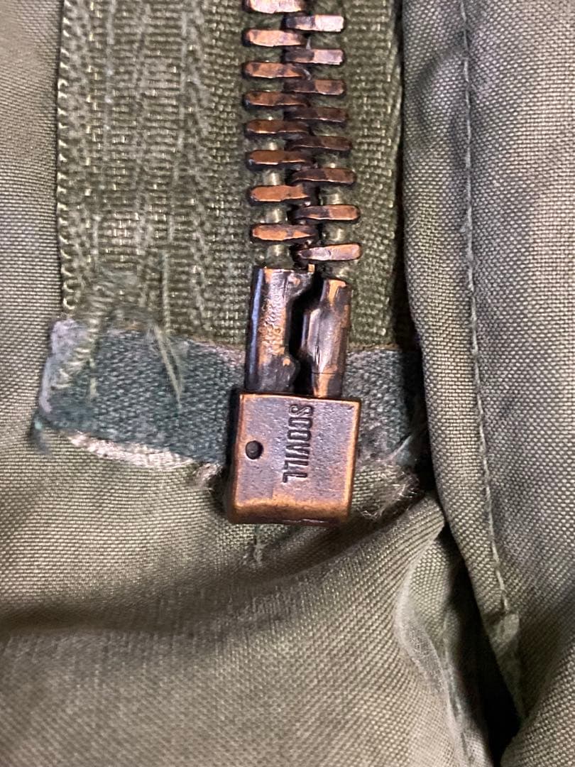 M65フィッシュテールパーカー 黒ジップ　ライナー付USED 1972年製　S