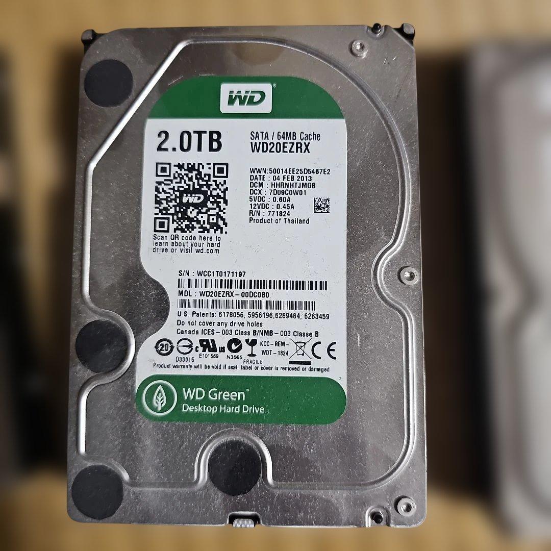 値下　外付けHDD　ケース+HDDセット 合計4.5TB HDD×4枚セット