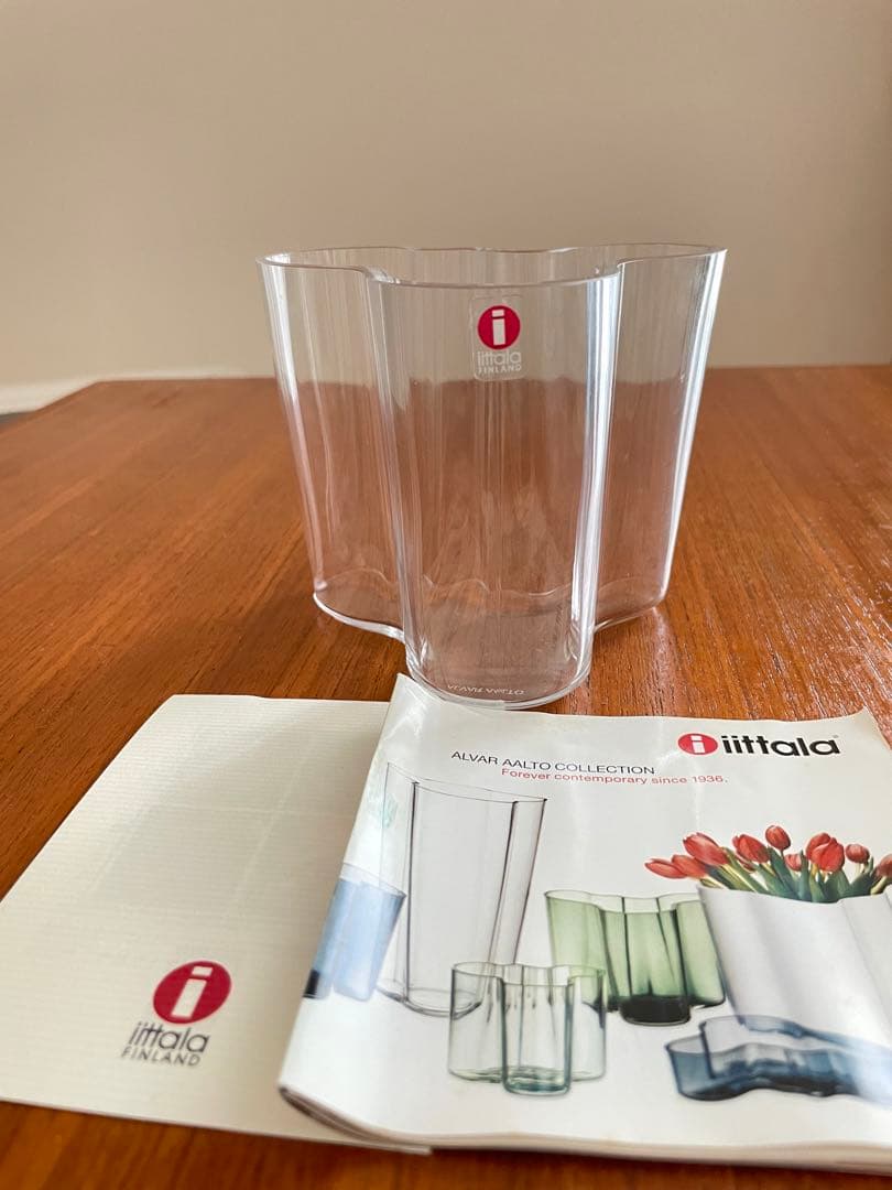 イッタラ  アルヴァアアルトベース クリア 95mm 花瓶