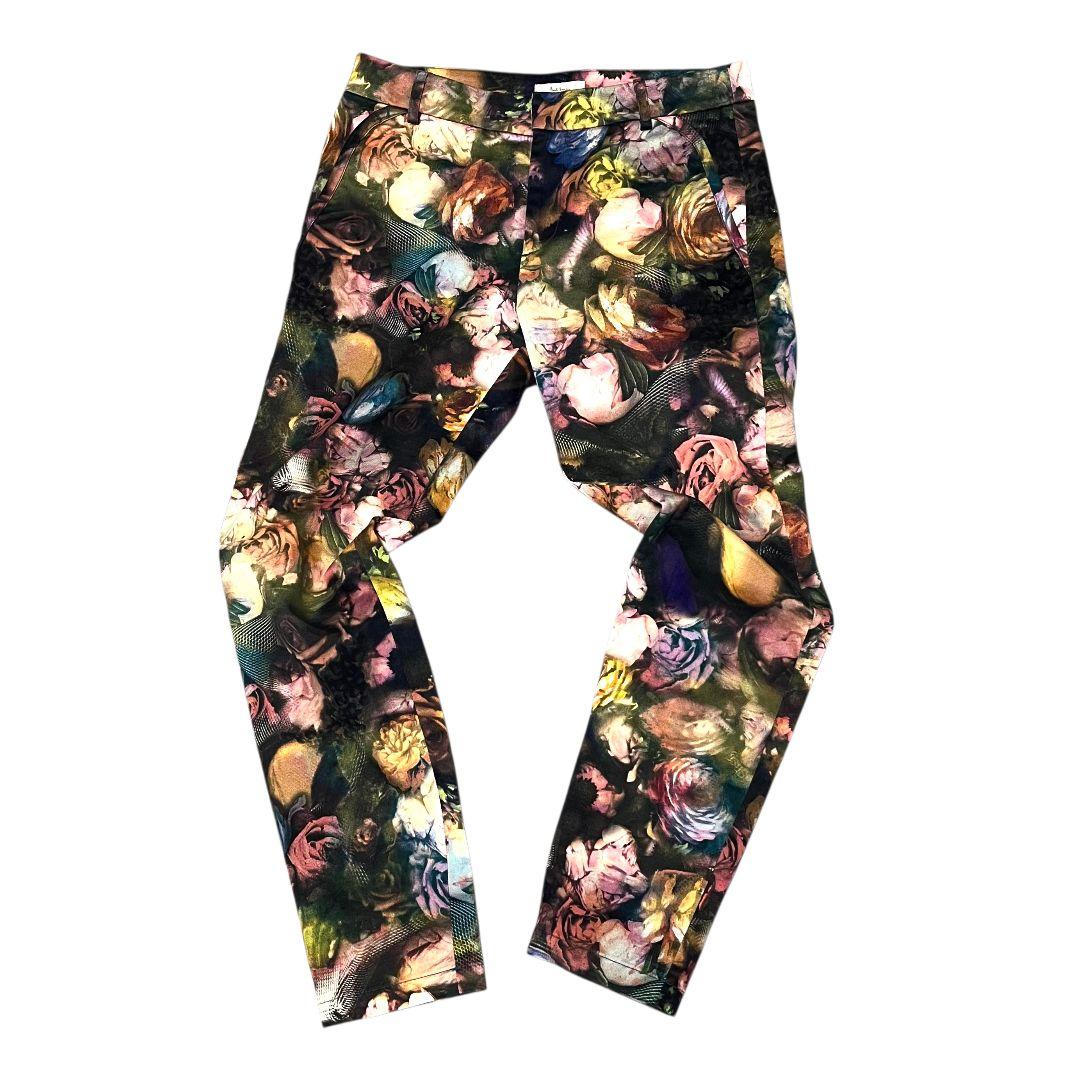 【大きいサイズ】【42】Paul Smith 花柄 ストレッチパンツ レディース