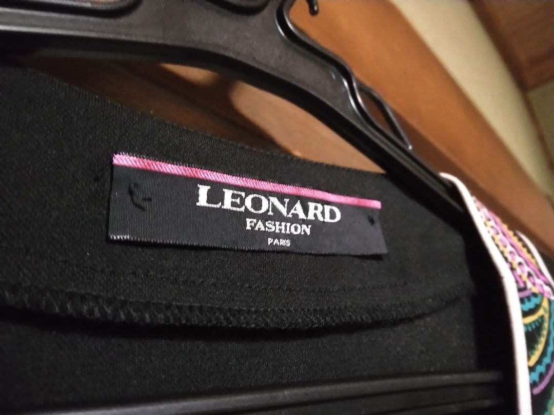 LEONARD ブラックカーディガン