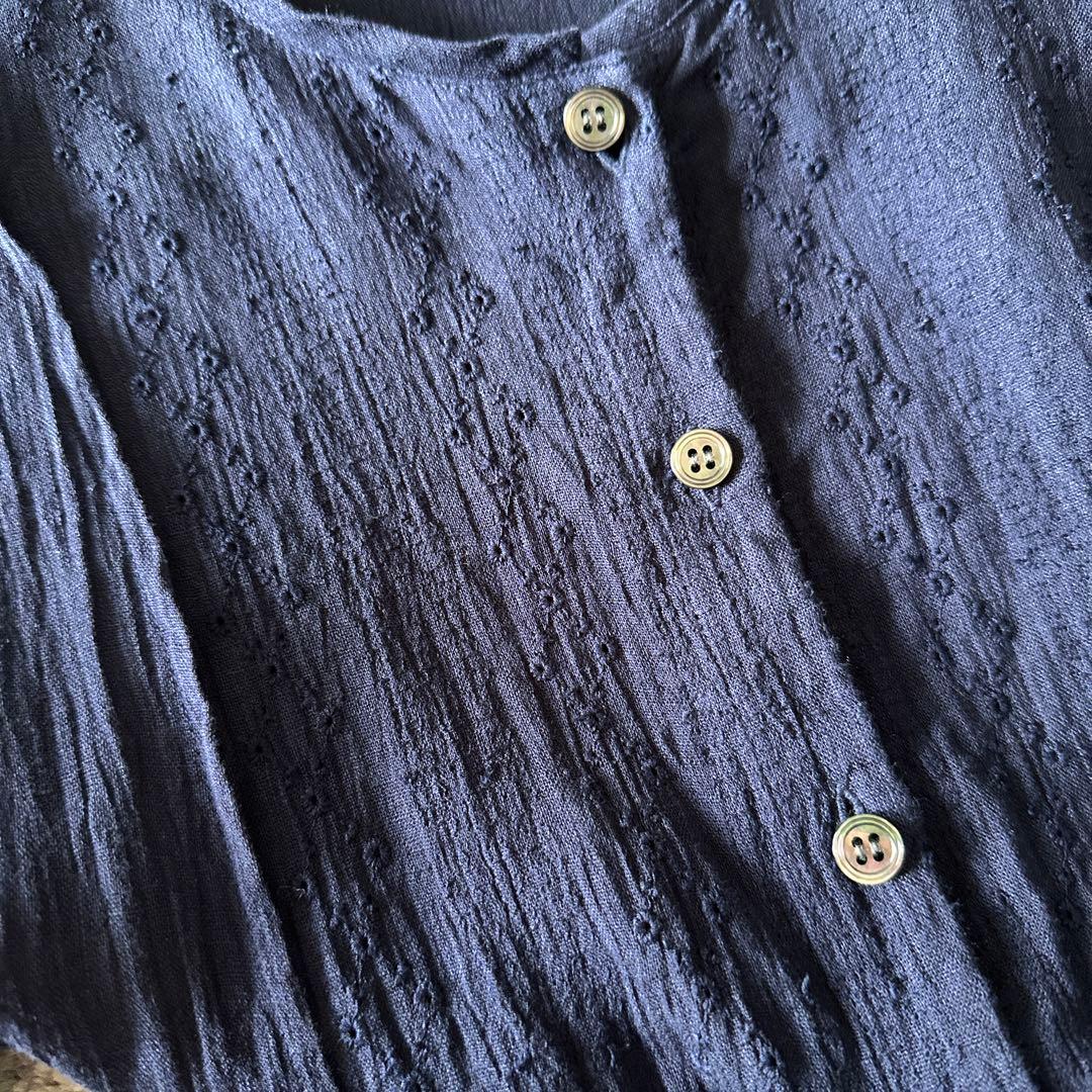 ★群言堂★登美　濃紺チュニック　麻