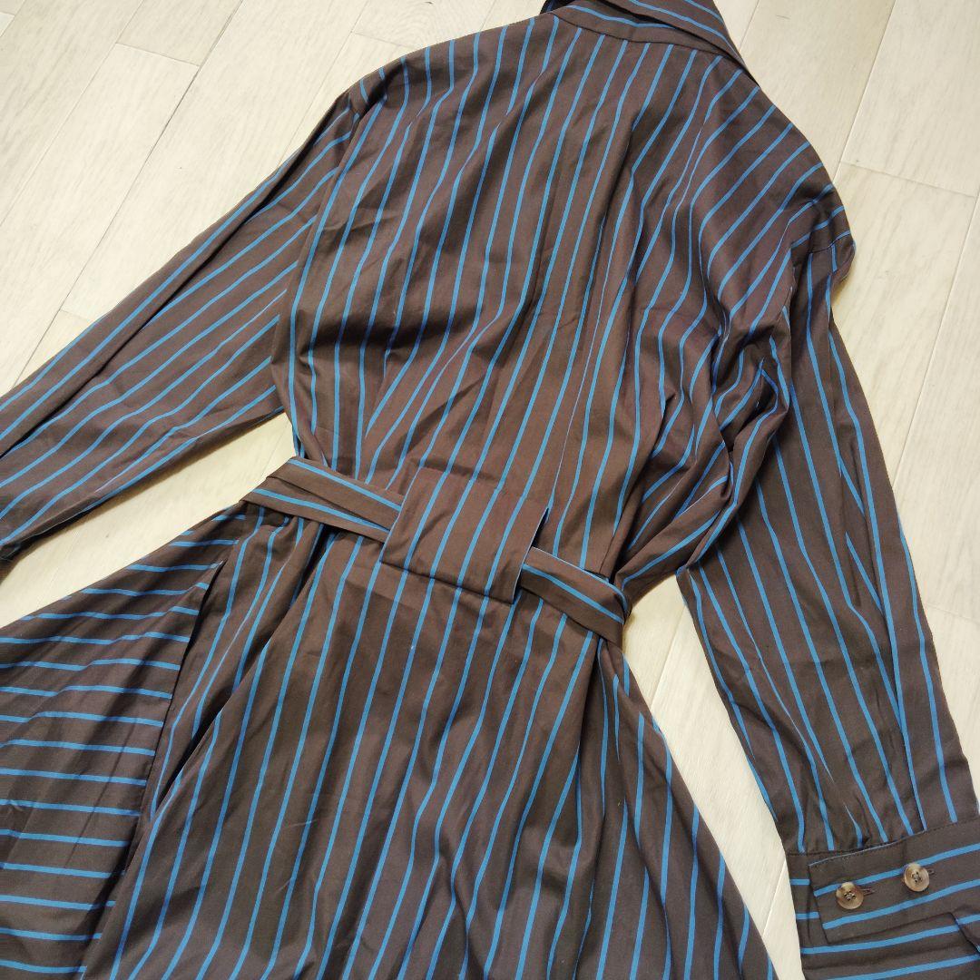 ヴィヴィアン　変形ワンピース　ストライプ　アシンメトリー　リボン　タグ付新品　M