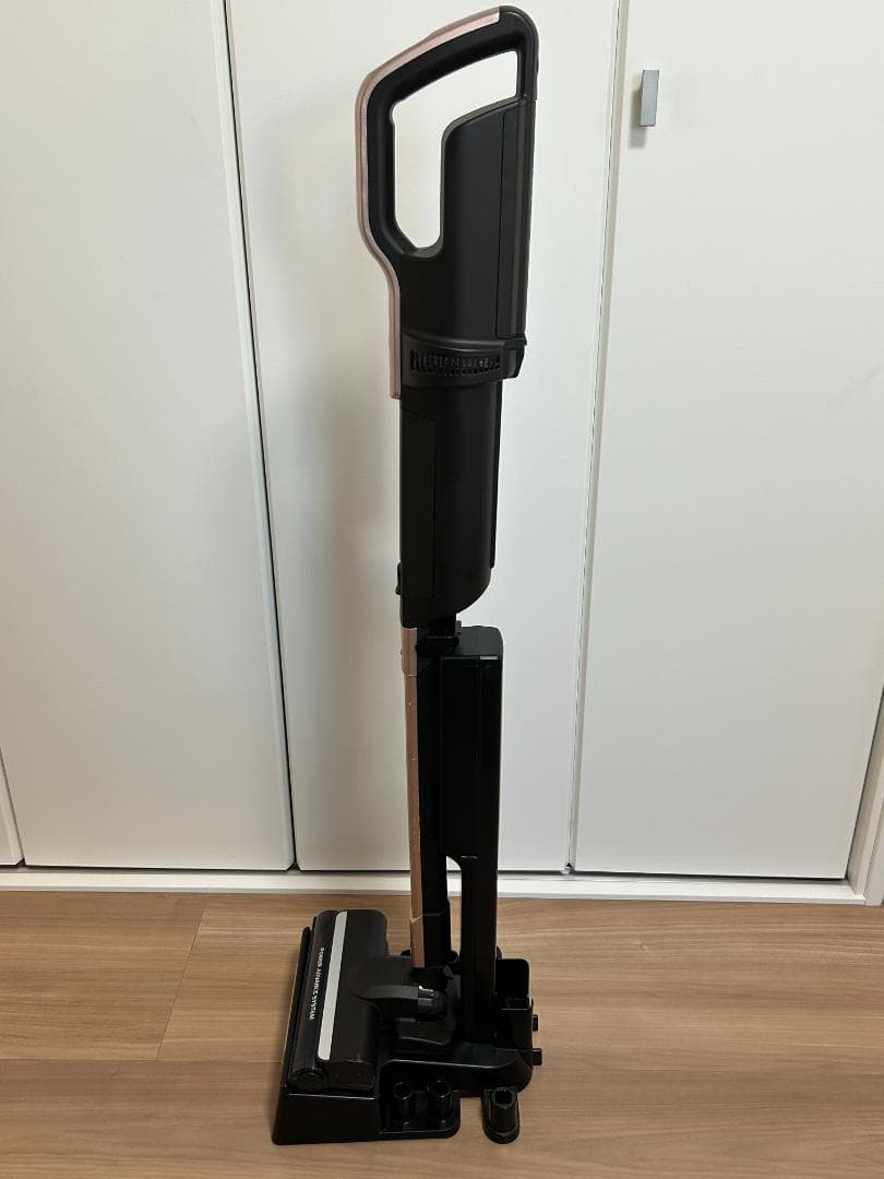 アイリスオーヤマ 紙パック式コードレス掃除機 SBD-F2PC-P スタンド付