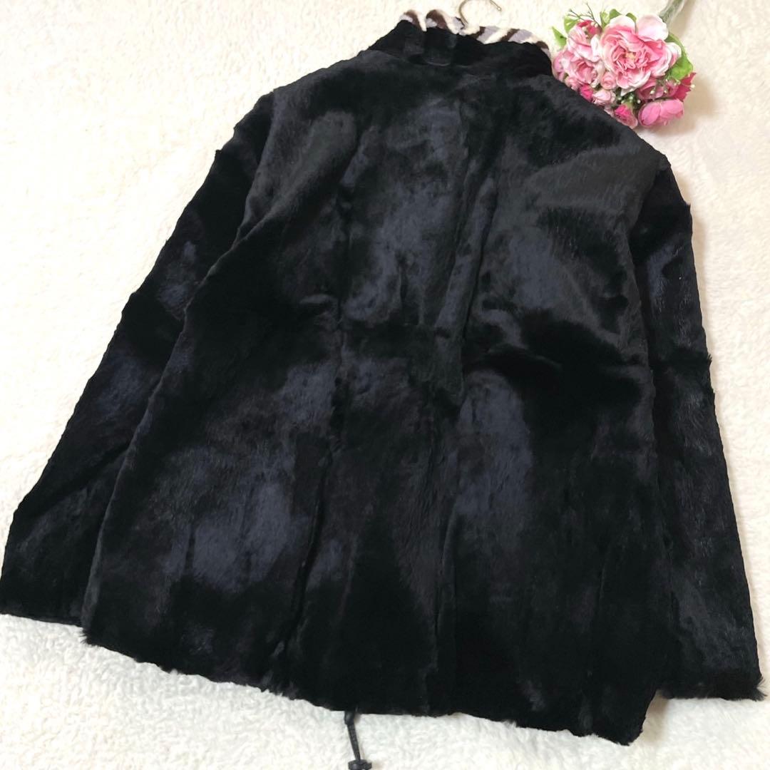 【美品】エンバ シェアードミンク ロング コート サイズL相当