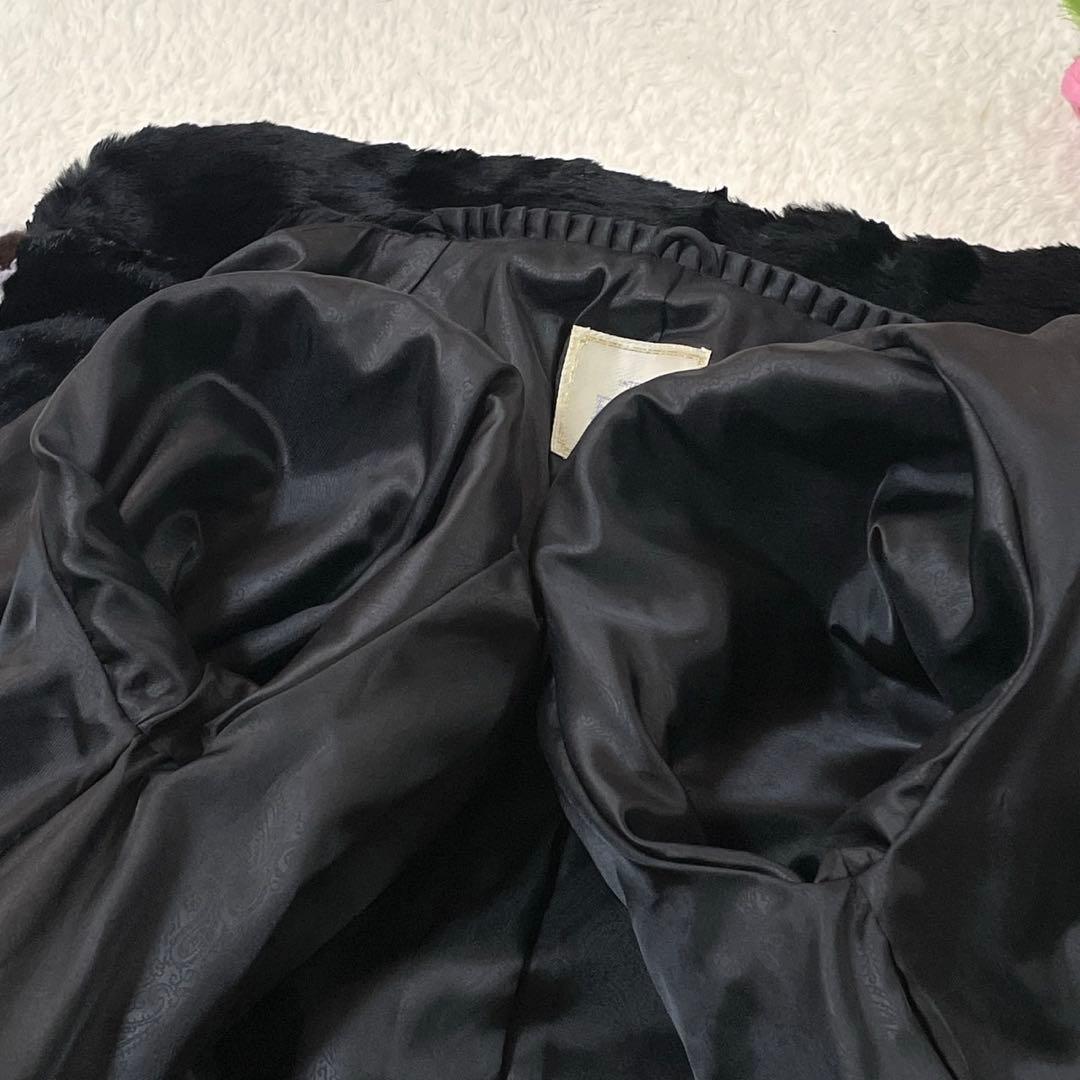 【美品】エンバ シェアードミンク ロング コート サイズL相当