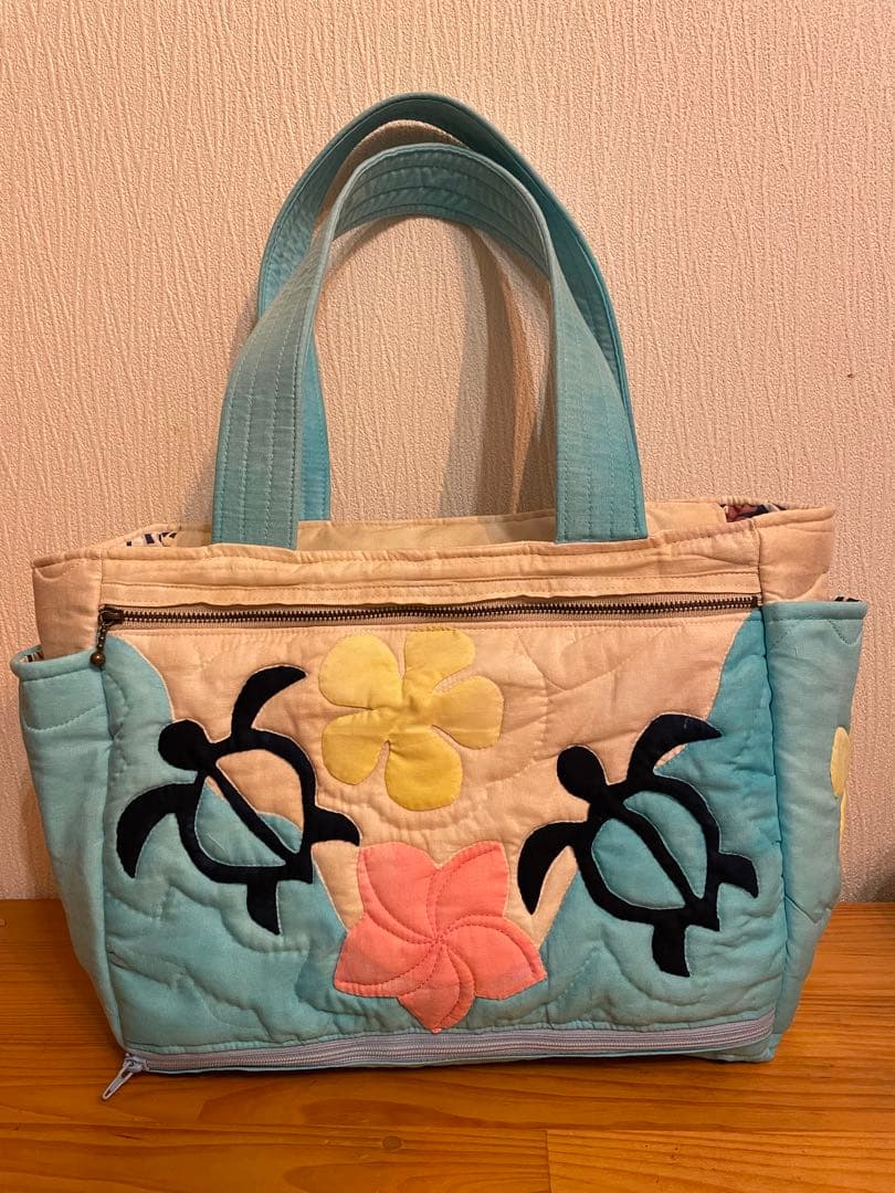 ハワイアンキルト　トートバッグ　キャリーオン