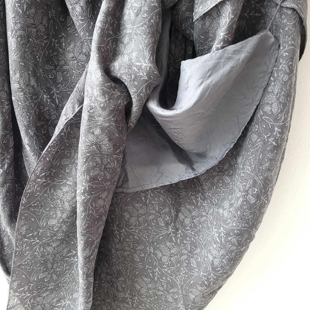 HUG O WaR　ロング丈ギャザーワンピース　サイズ1　キュプラ　花柄