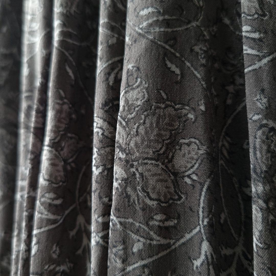 HUG O WaR　ロング丈ギャザーワンピース　サイズ1　キュプラ　花柄