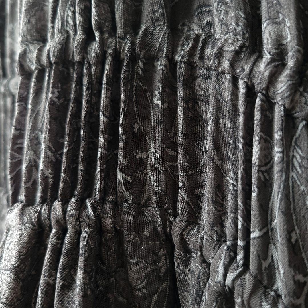 HUG O WaR　ロング丈ギャザーワンピース　サイズ1　キュプラ　花柄