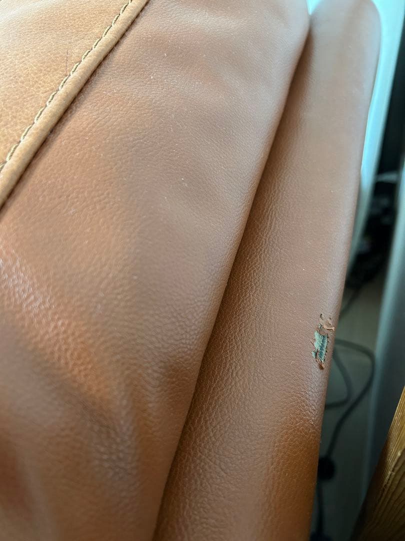 CMCブラウン レザー 3人掛けソファ アネーロ 電動ソファ 本革