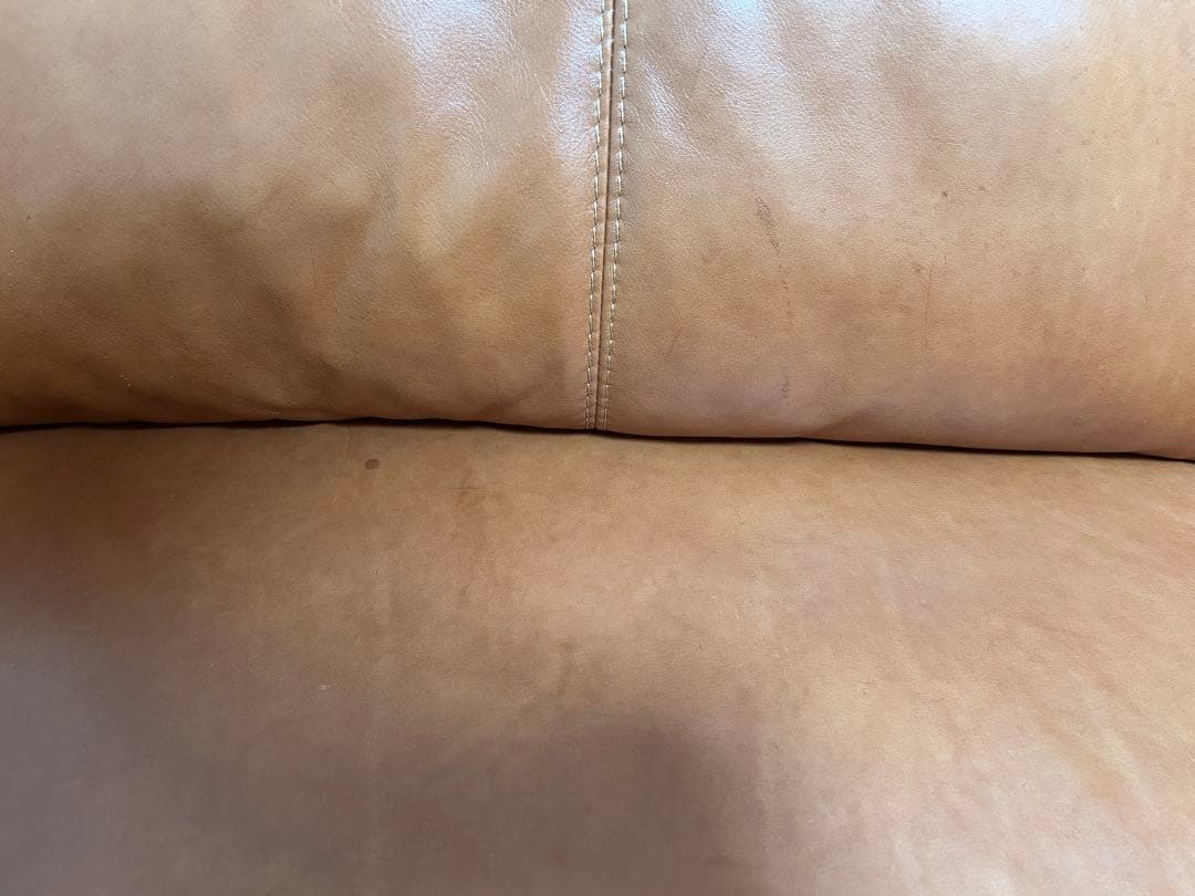 CMCブラウン レザー 3人掛けソファ アネーロ 電動ソファ 本革