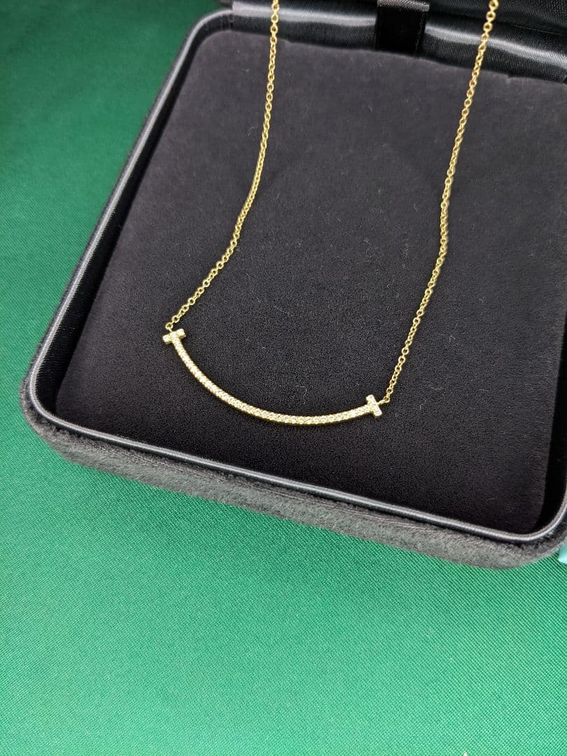 TIFFANY&Co.ティファニーTスマイルダイヤモンドスモールネックレス