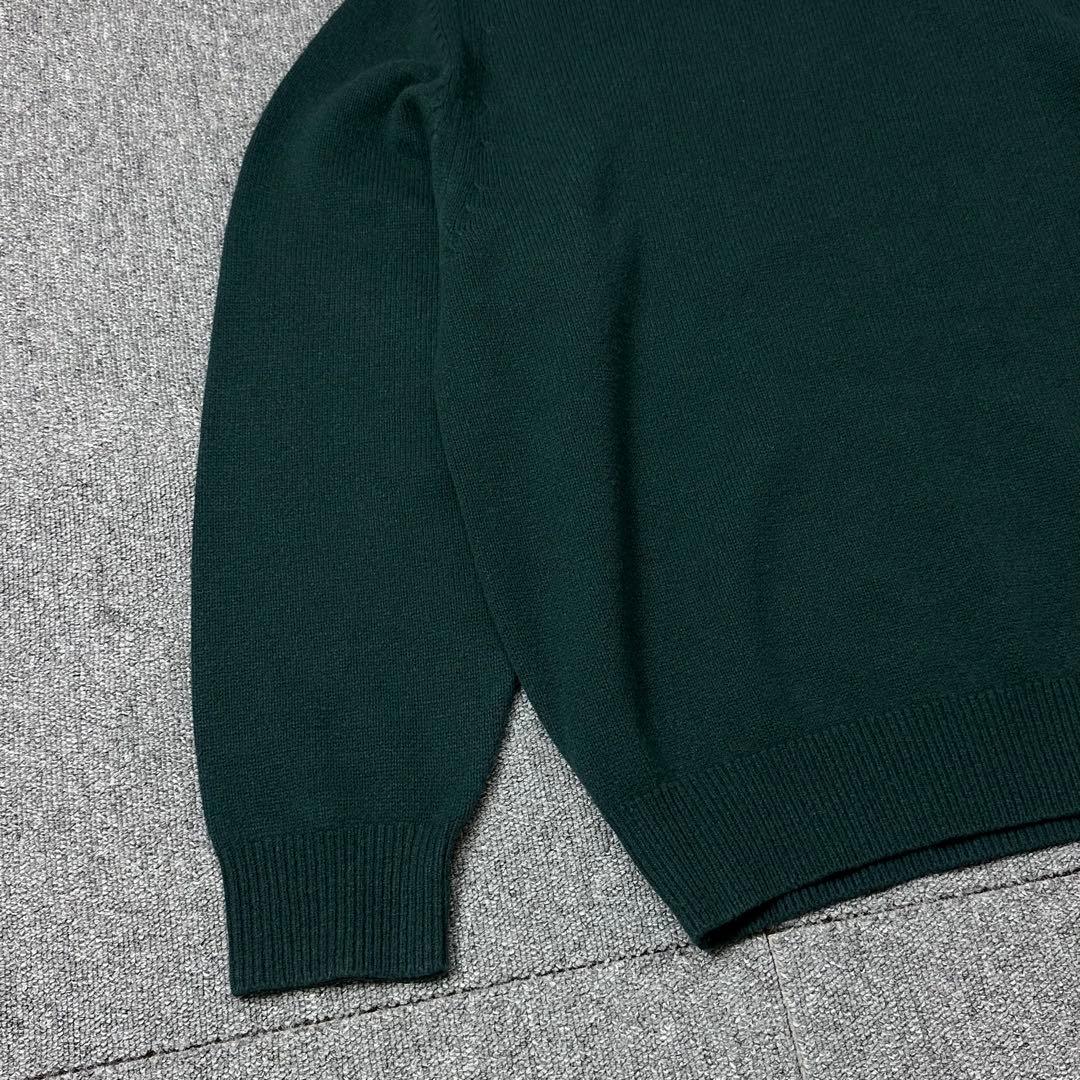 スティーブンアラン LOOSE FIT サドルショルダー ニットセーター 緑