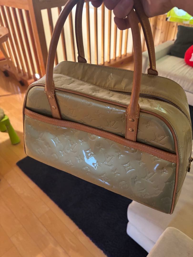 Louis Vuitton ベージュ ボストンバッグ