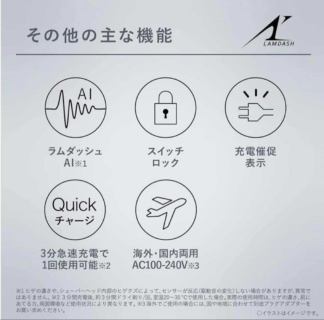 Panasonic パナソニック ラムダッシュシェーバー ES-LT8Q-S