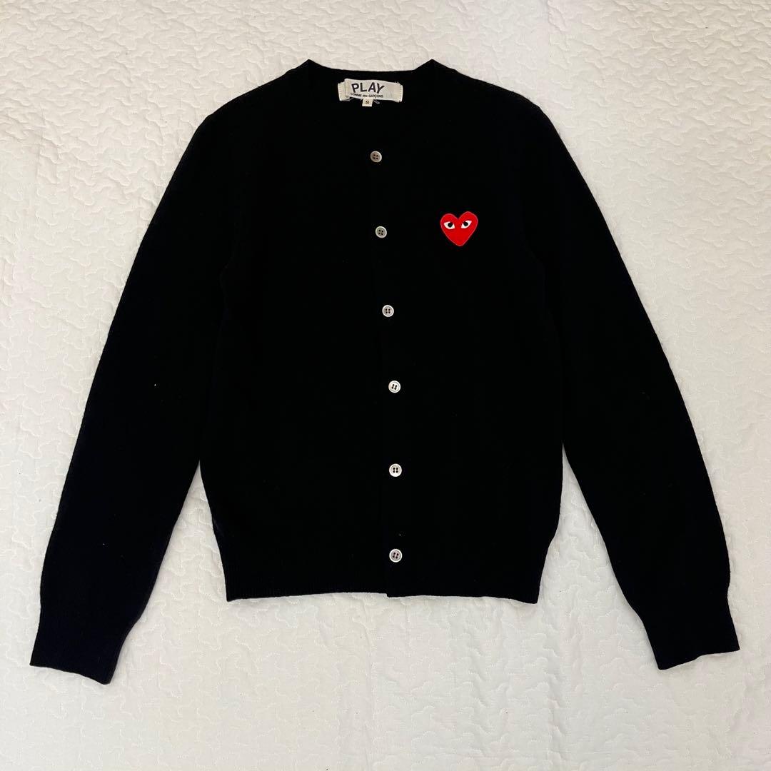 中*島様 PLAY COMME des GARCONS カーディガン 黒 S レ