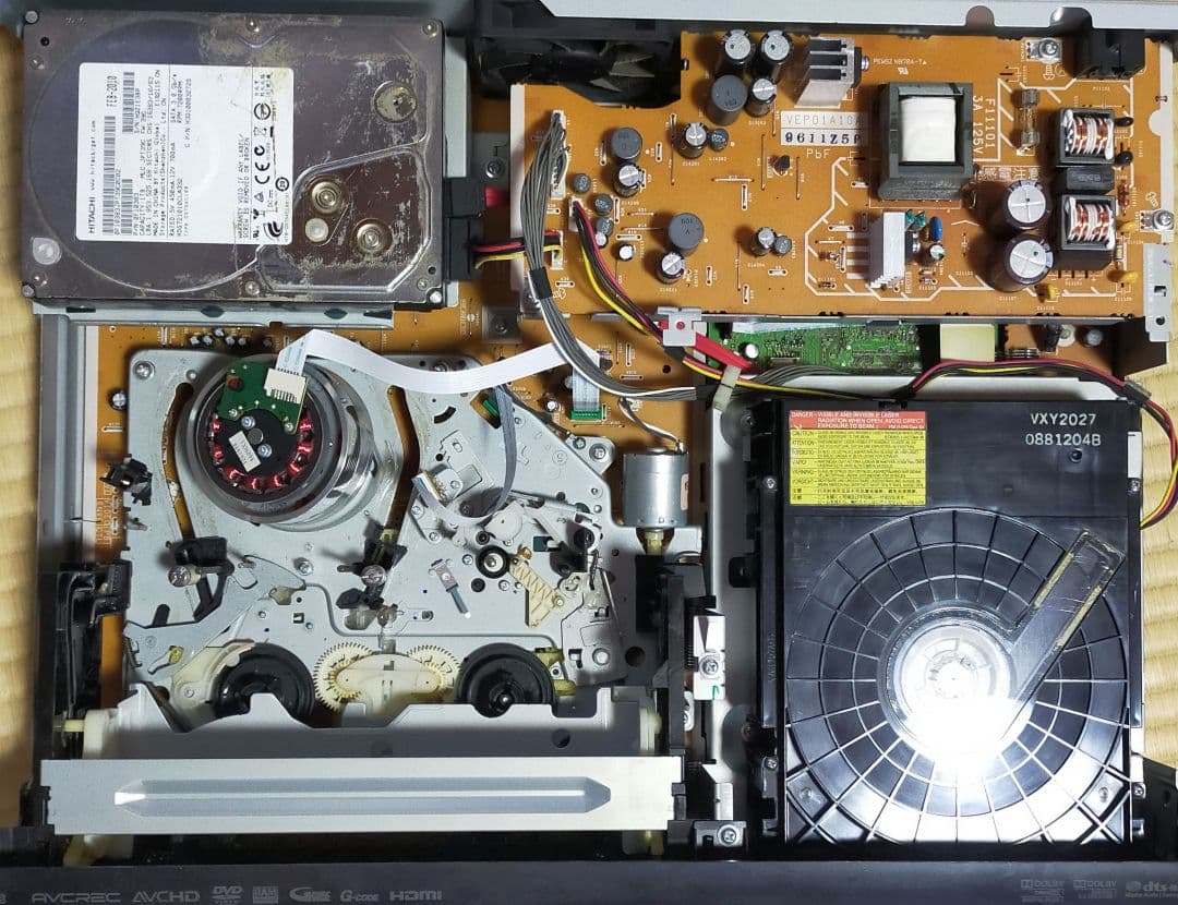 Panasonic　 DMR-BR630V　HDD1TB換装　VHS