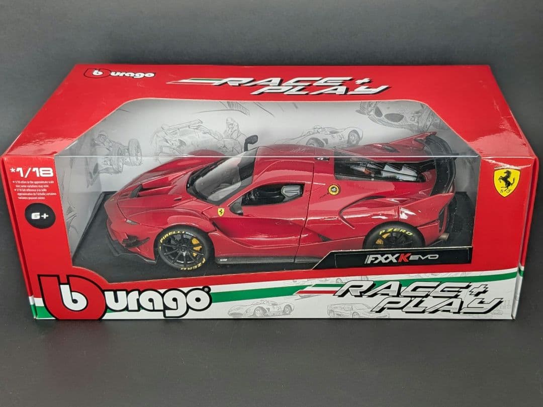 ブラーゴ 1/18 フェラーリ FXX K EVO メタリックレッド