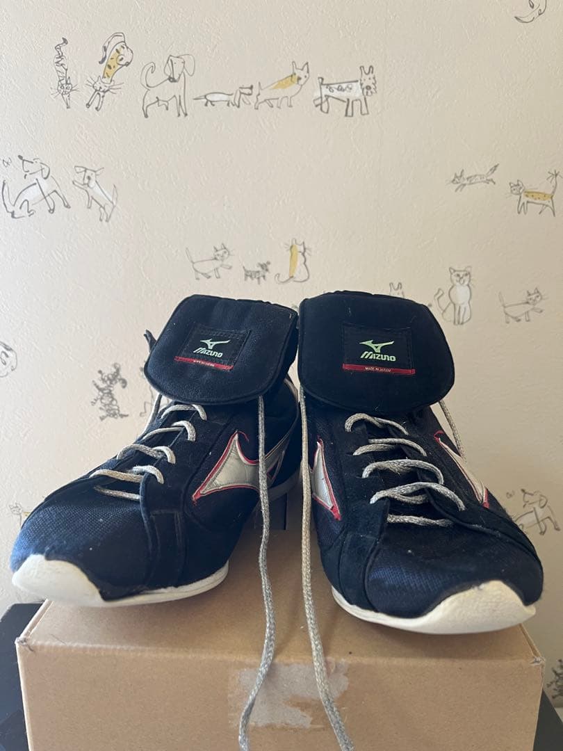 【Mizuno】ボクシングシューズ ハイカット ブラック