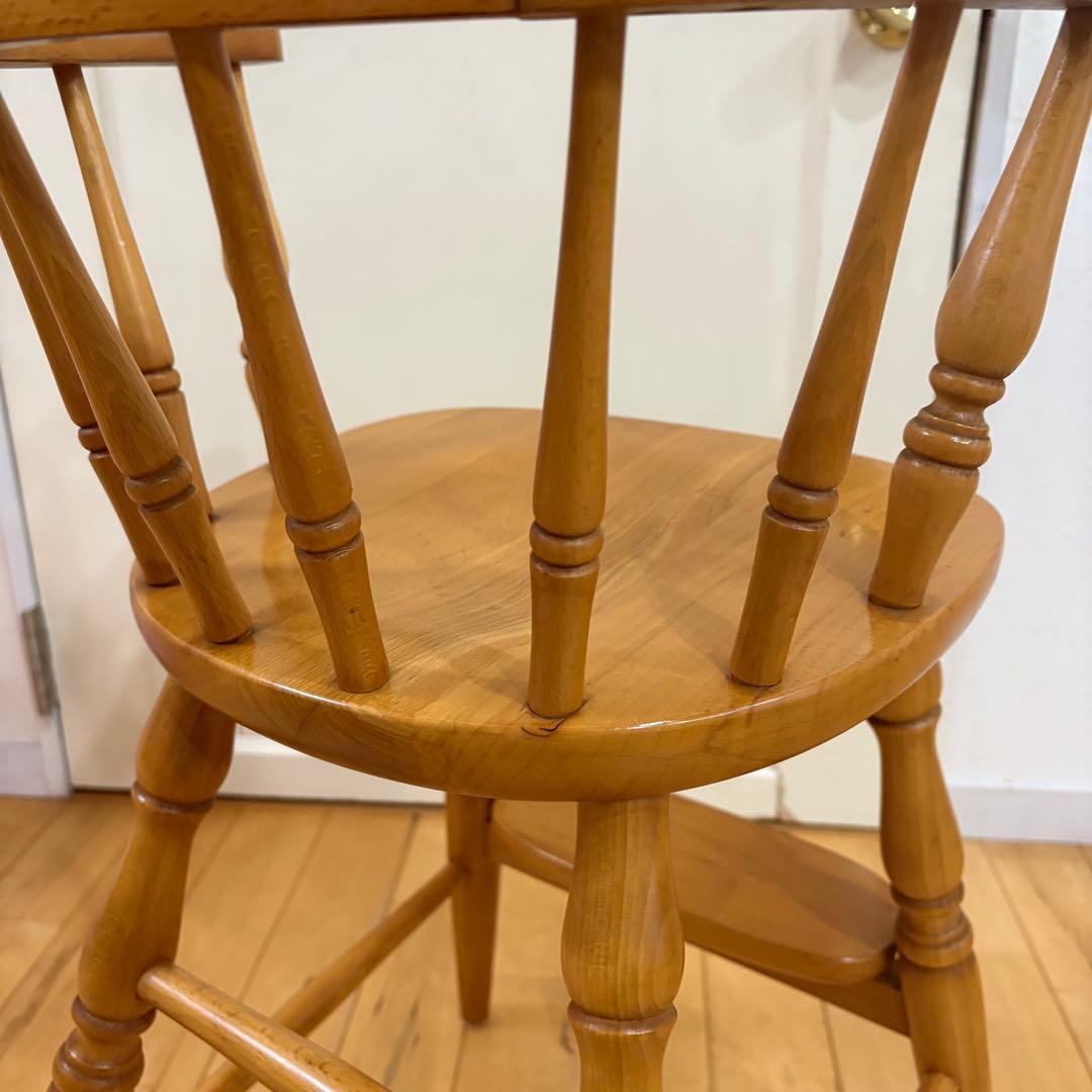 ☆ビンテージ☆ キツツキ　キッズ　ベビー　チェア　木製　ナチュラルカラー