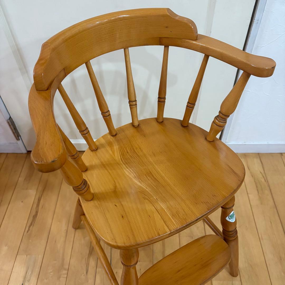 ☆ビンテージ☆ キツツキ　キッズ　ベビー　チェア　木製　ナチュラルカラー